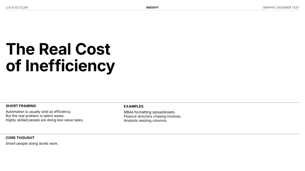 Insights of the Project: Short Framing, Examples, Core Throught