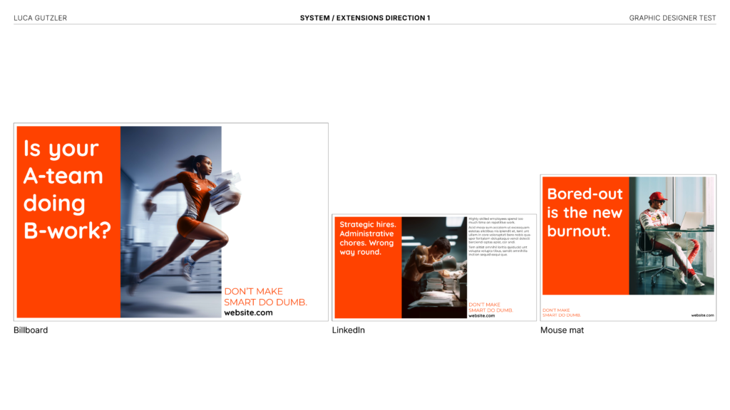 System extentions for Billboard, LinkedIn and Mouse mat